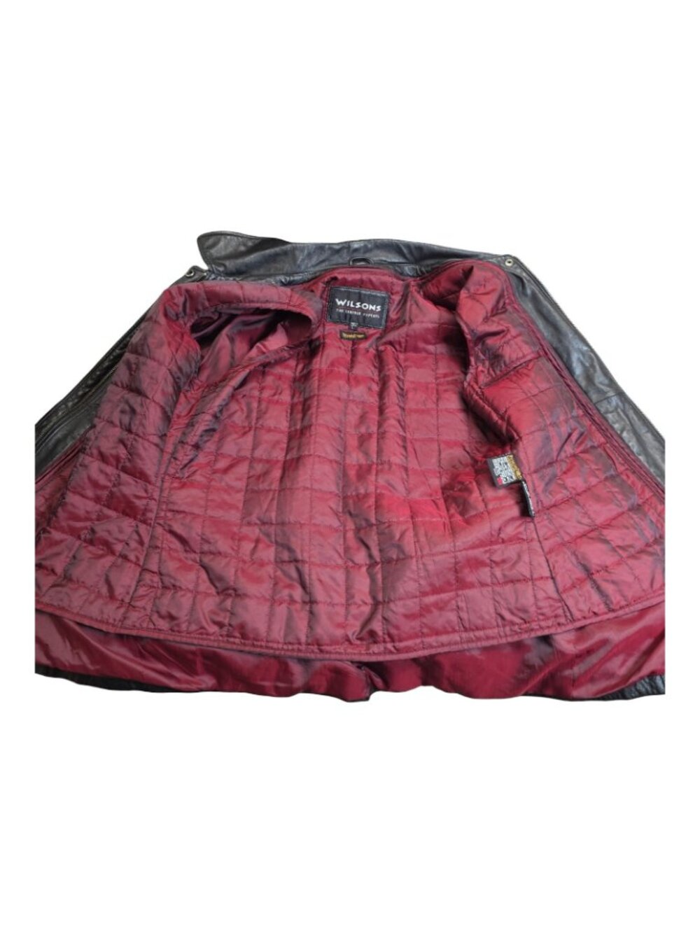 Women's - Wilson Black Leather Zip Up Jacket, Size Large - Picture 10 of 10